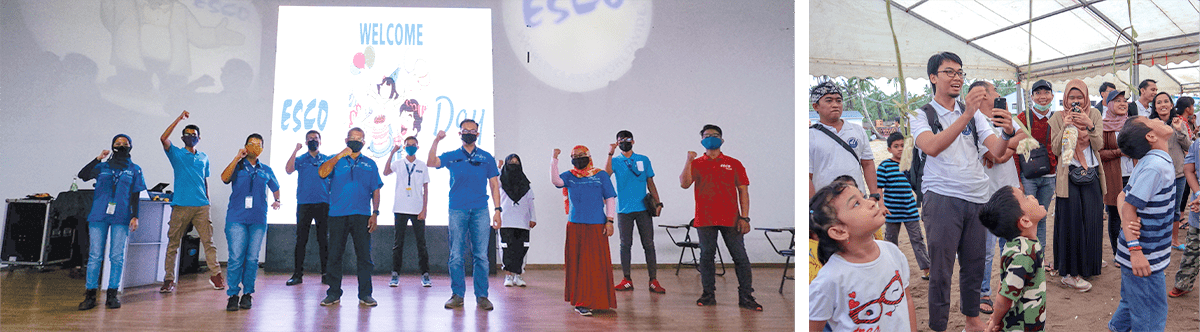Annual Family Day and Team-building activities to boost the morale of the employees